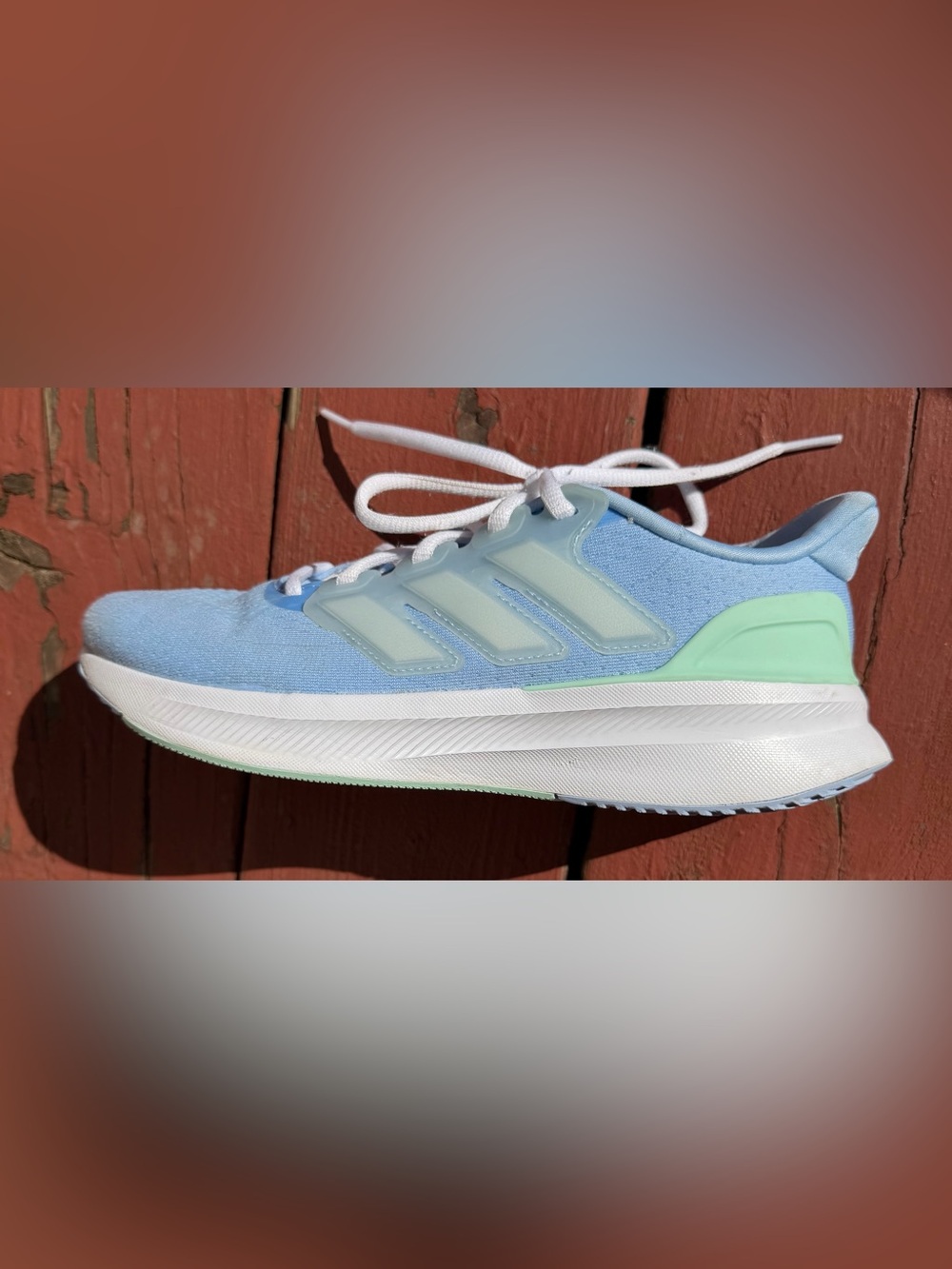 Adidas UltraRun 5J kids Light Blue Running Sneakers. Size- 6